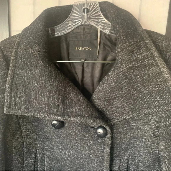 Babaton Talula Howel Wool  Funnel Peacoat Dark Grey S - Picture 12 of 16